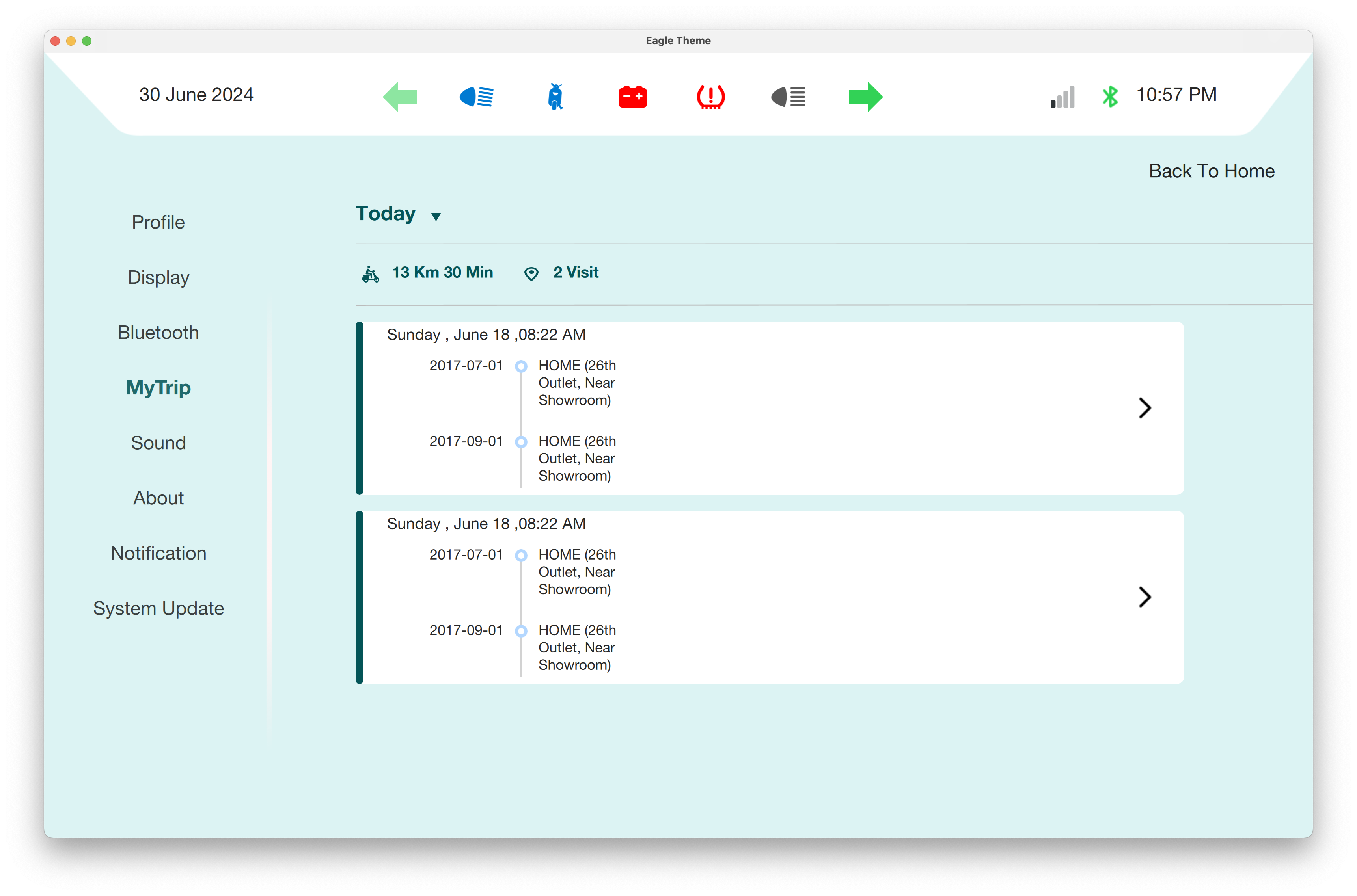 Theme & Display Customization Qt/QML interface screenshot