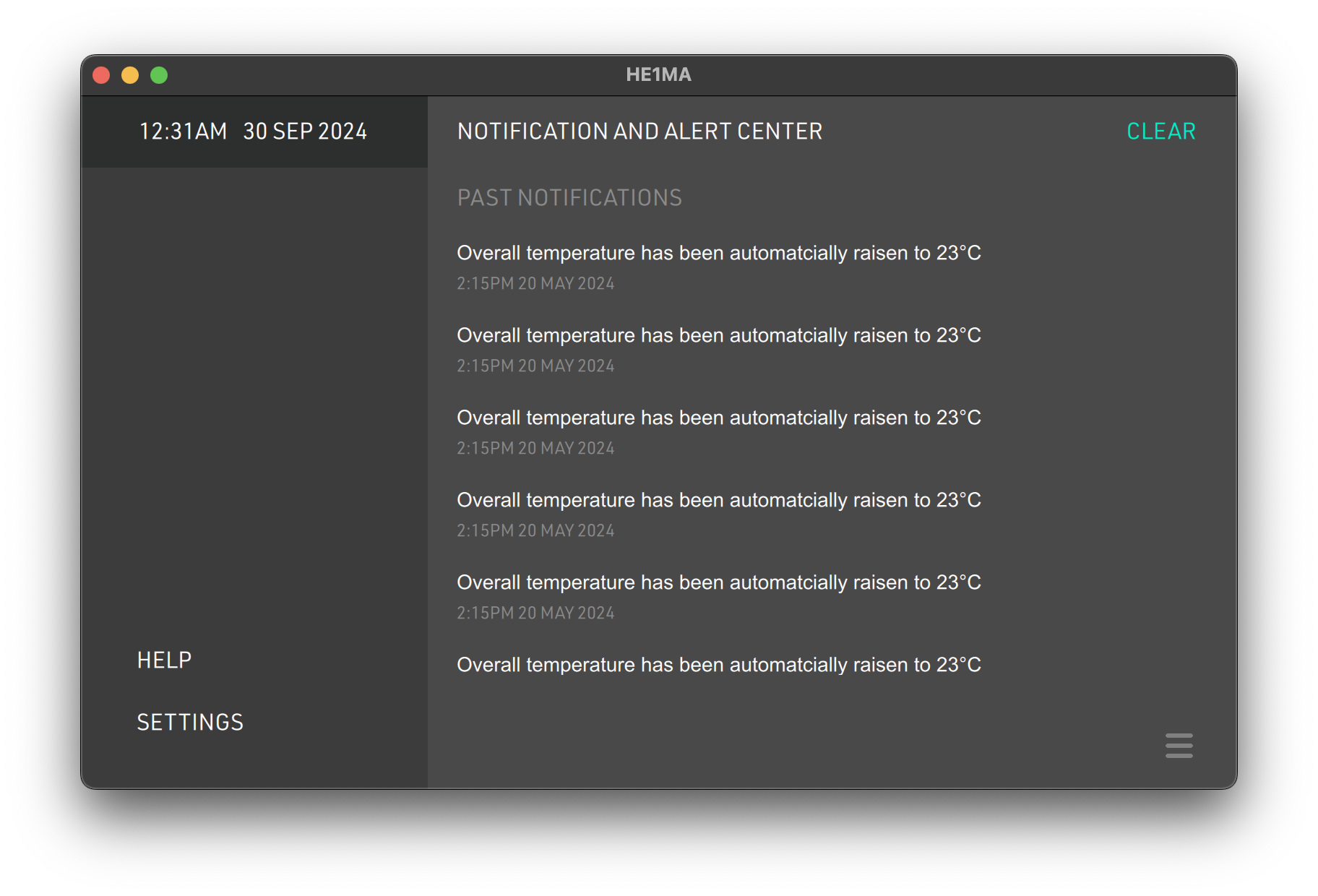 System Settings & Configuration Qt/QML interface screenshot