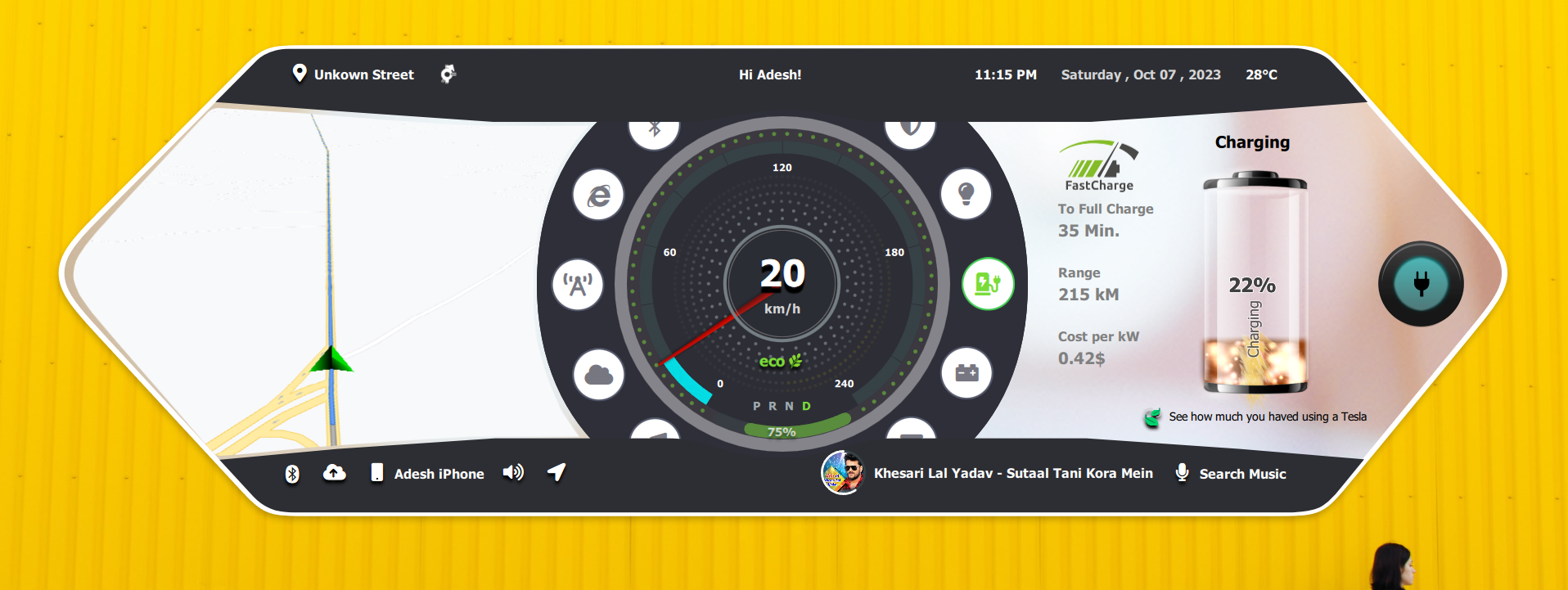 Energy Consumption Analytics Qt/QML interface screenshot