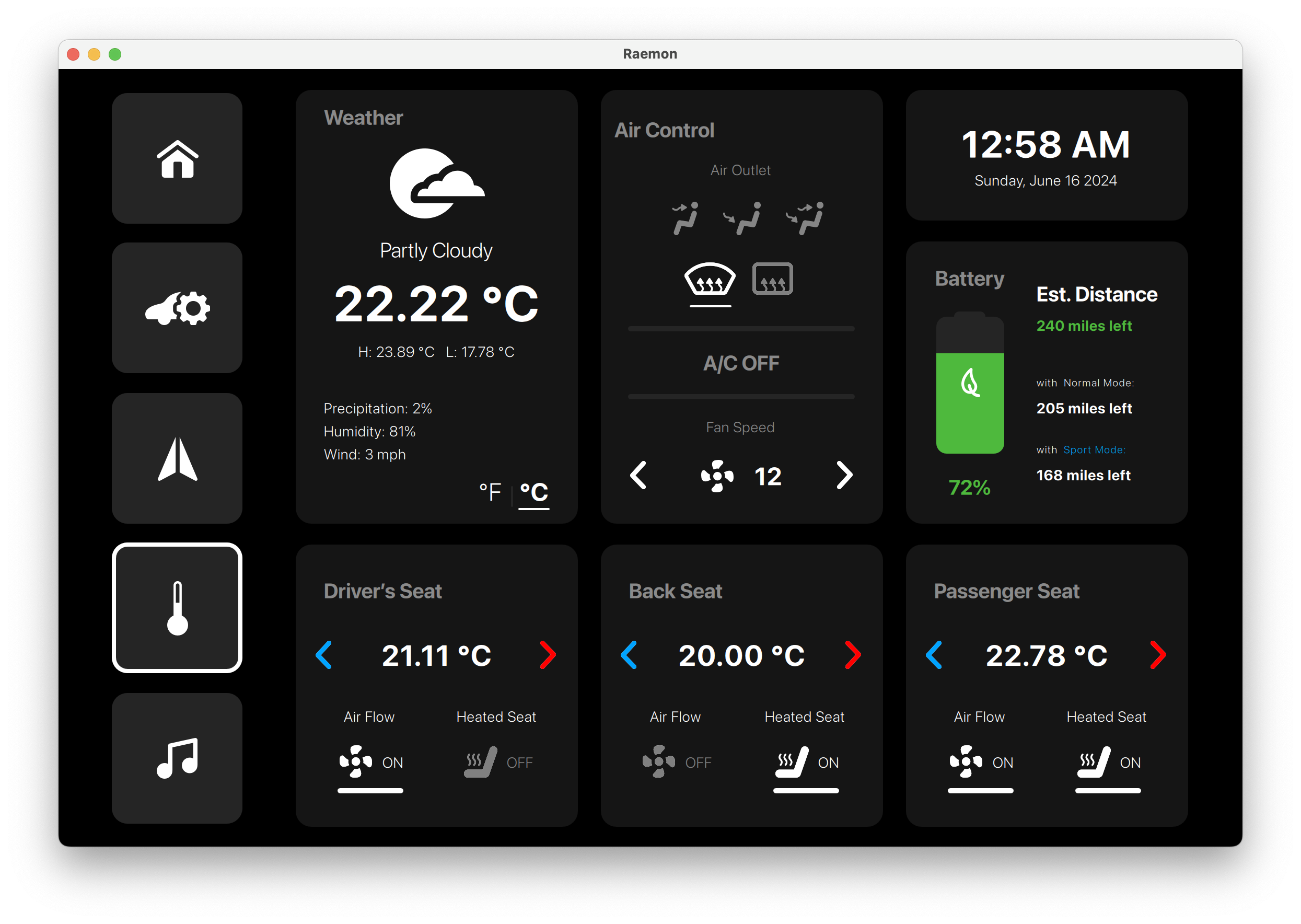 Energy Consumption Analytics Qt/QML interface screenshot