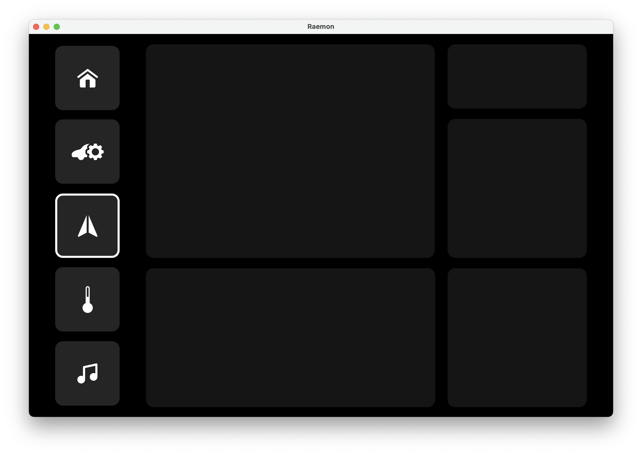 Lighting & Scene Control Qt/QML interface screenshot
