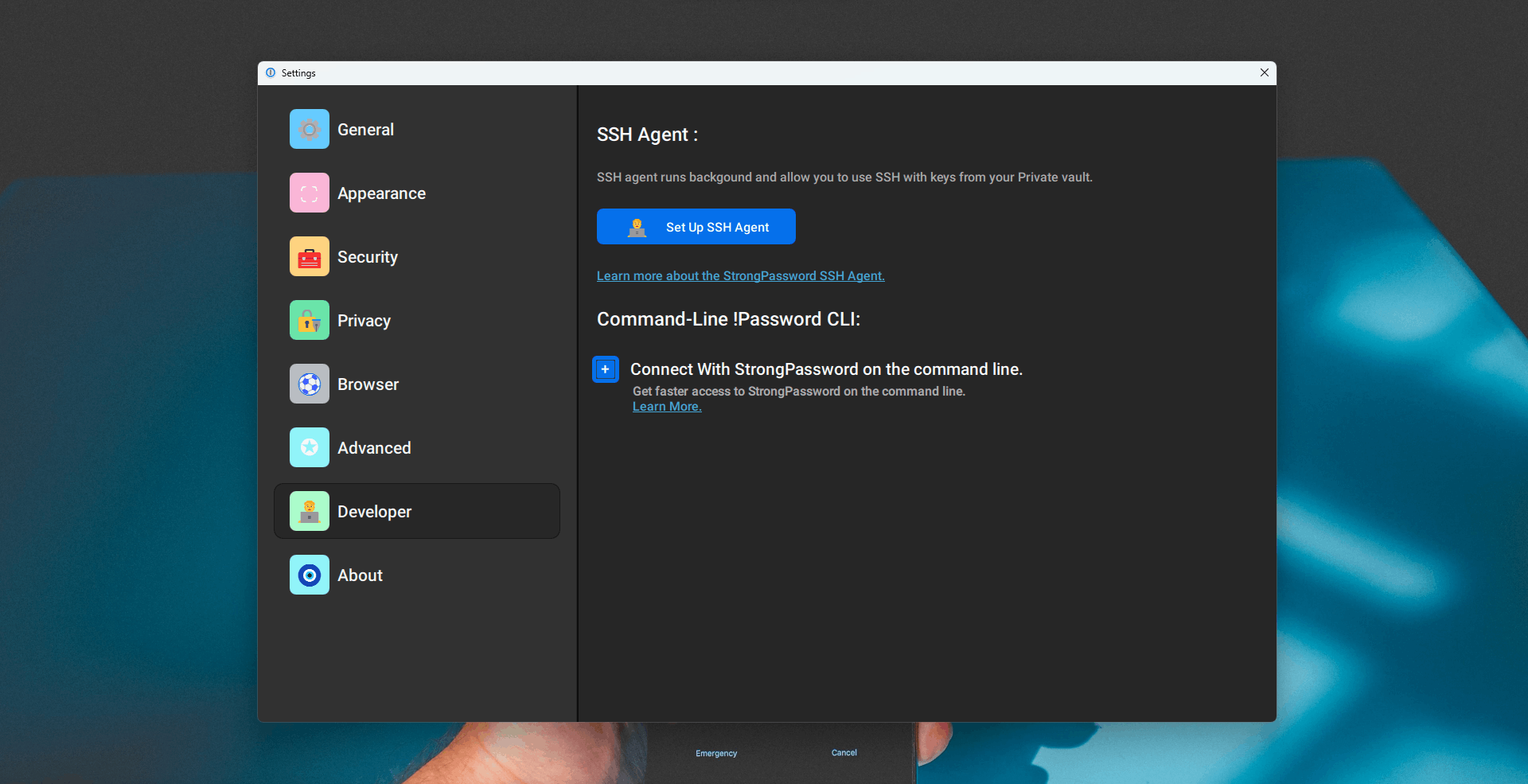 Permissions & Access Control Qt/QML interface screenshot