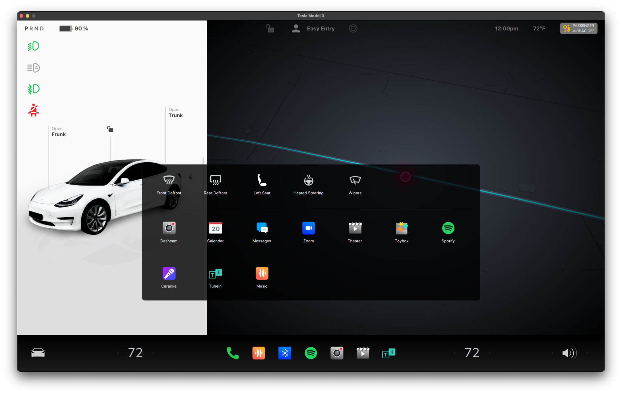 Media & Infotainment Controls Qt/QML interface screenshot